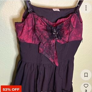 Spirit Black and Pink Camisole Top